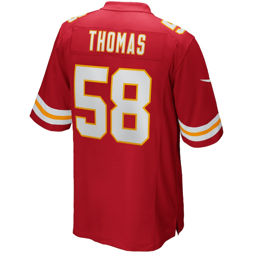 Derrick Thomas Kansas City Chiefs Game Retired Player Jersey - Red Jerseys
