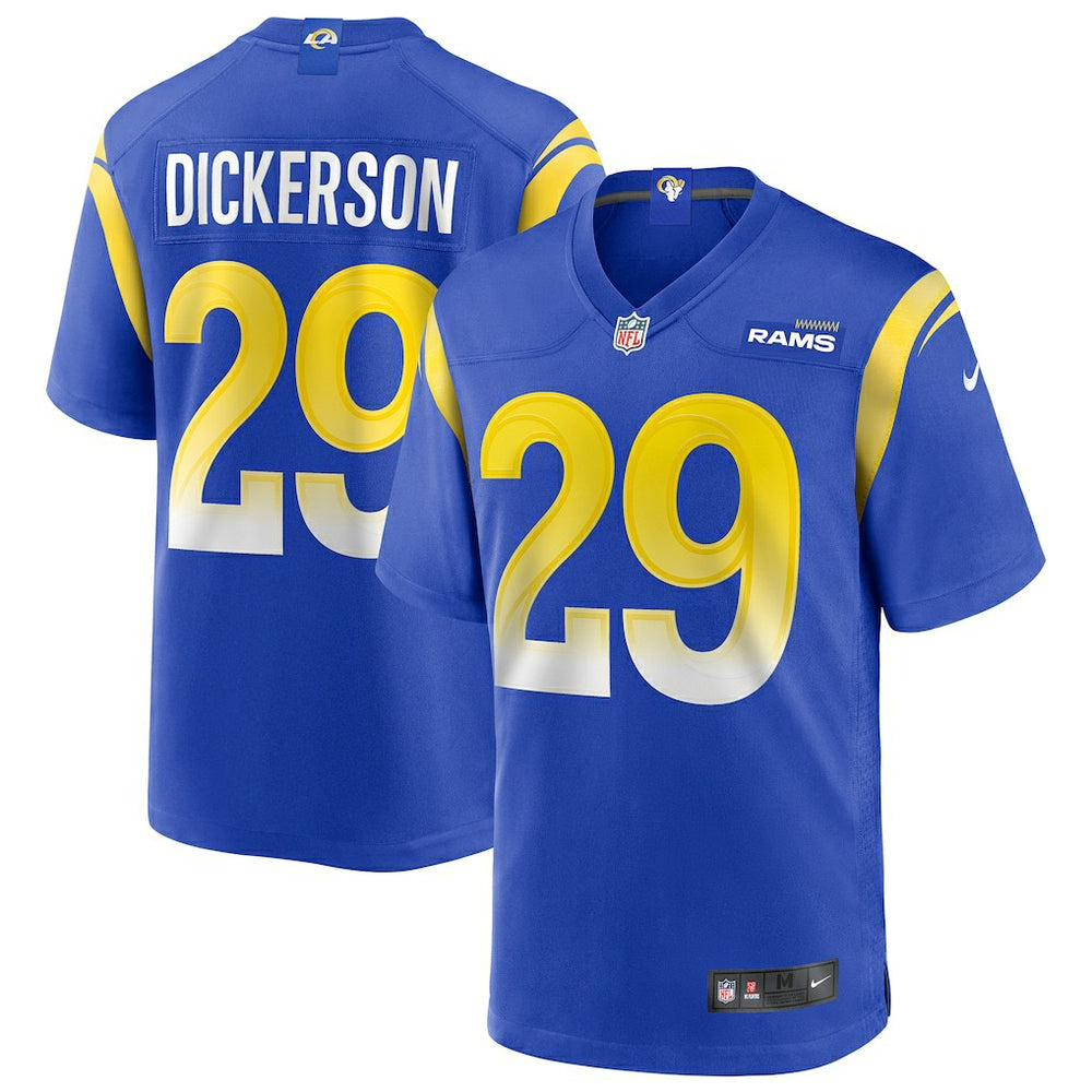 Eric Dickerson Los Angeles Rams Game Retired Player Jersey - Royal Jerseys