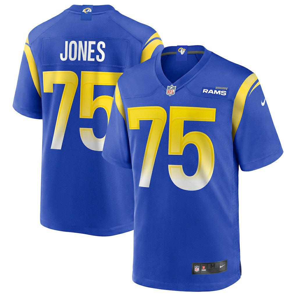 Deacon Jones Los Angeles Rams Game Retired Player Jersey - Royal Jerseys