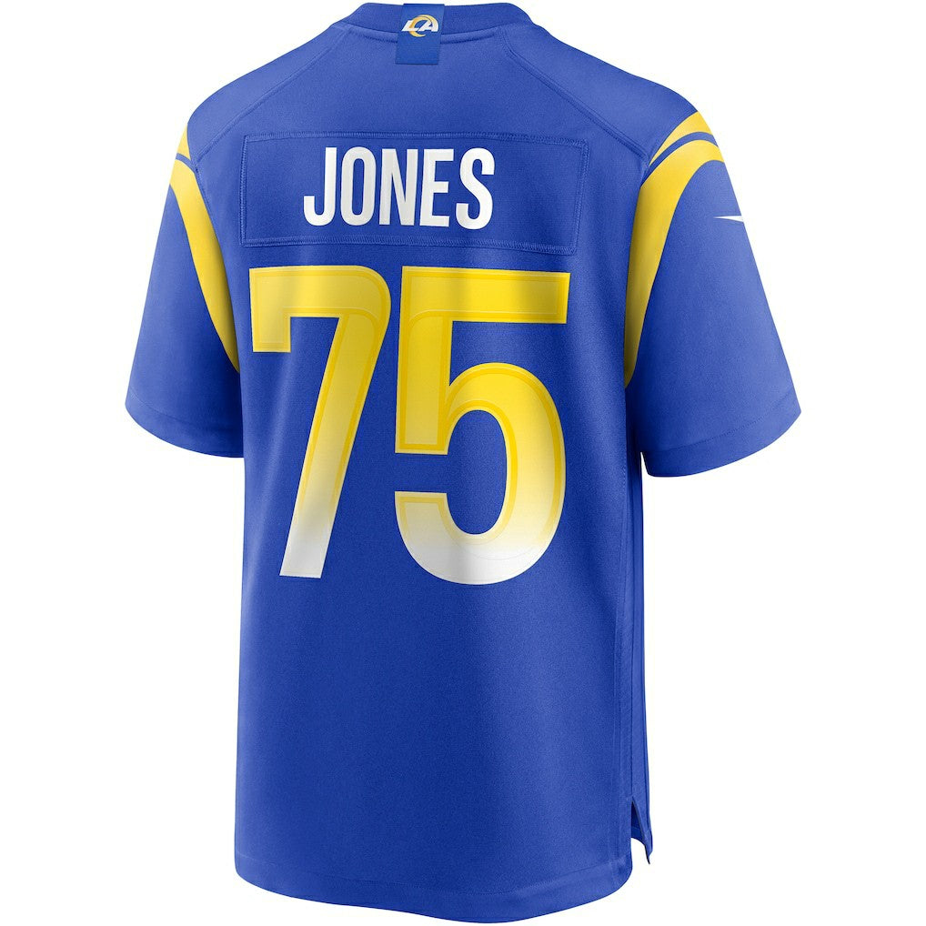 Deacon Jones Los Angeles Rams Game Retired Player Jersey - Royal Jerseys