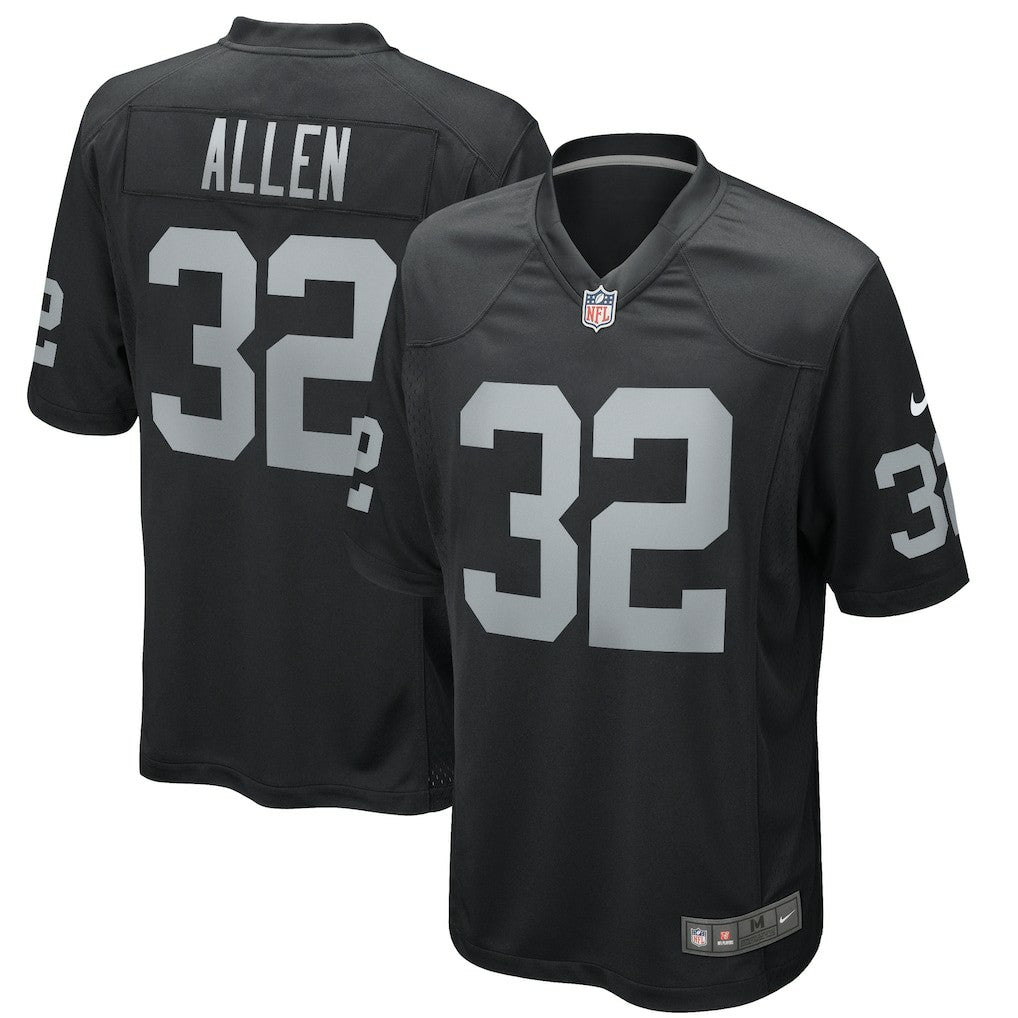 Marcus Allen Las Vegas Raiders Game Retired Player Jersey - Black Jerseys