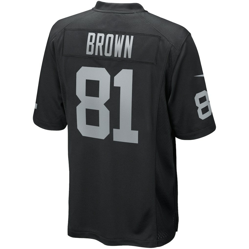 Tim Brown Las Vegas Raiders Game Retired Player Jersey - Black Jerseys