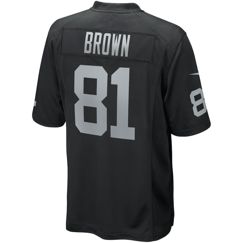 Tim Brown Las Vegas Raiders Game Retired Player Jersey - Black Jerseys
