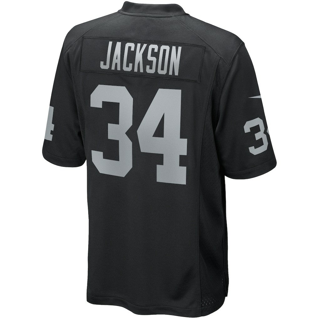 Bo Jackson Las Vegas Raiders Game Retired Player Jersey - Black Jerseys