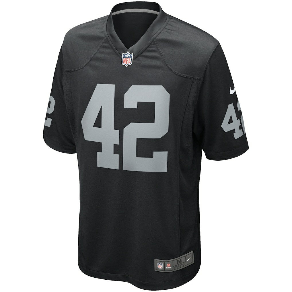 Ronnie Lott Las Vegas Raiders Game Retired Player Jersey - Black Jerseys