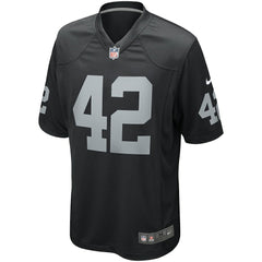 Ronnie Lott Las Vegas Raiders Game Retired Player Jersey - Black Jerseys