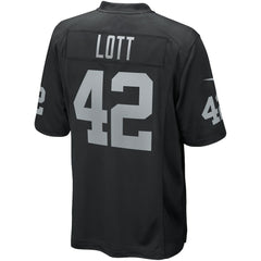 Ronnie Lott Las Vegas Raiders Game Retired Player Jersey - Black Jerseys