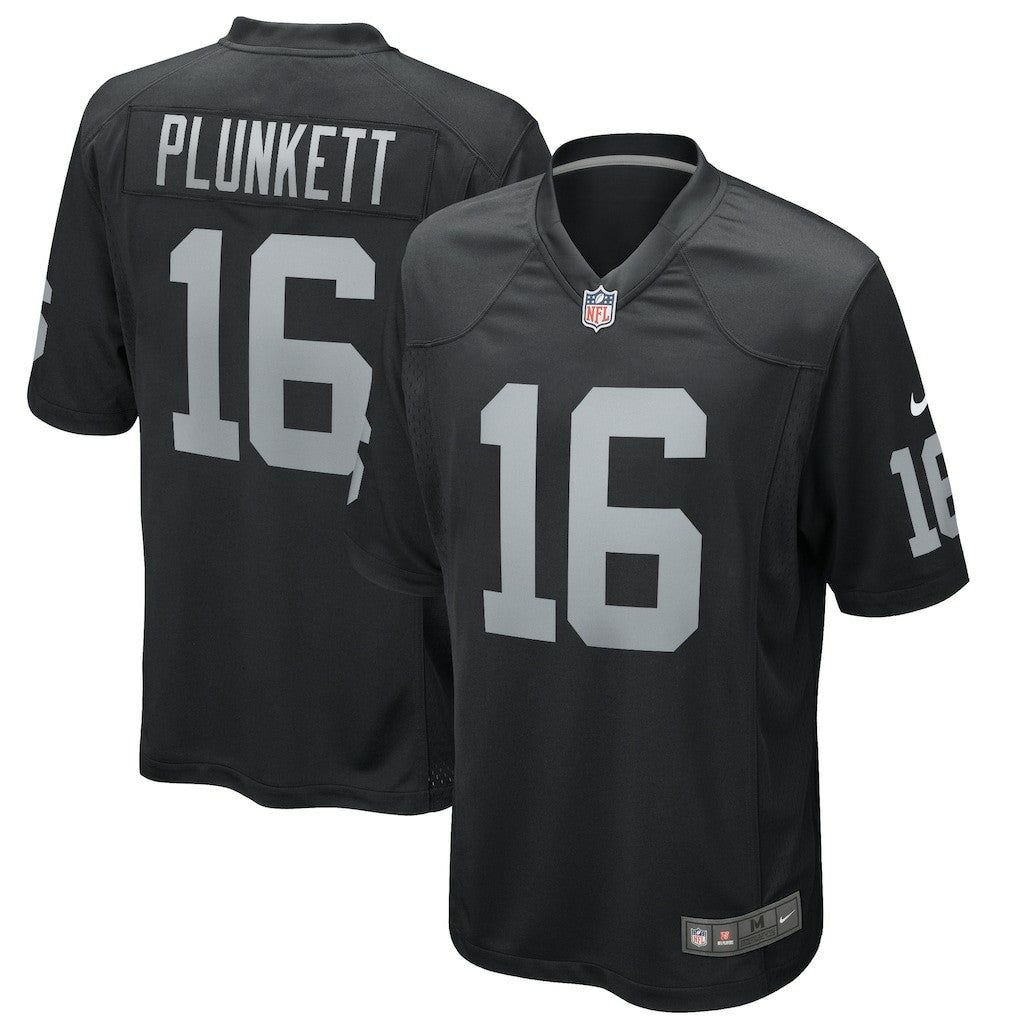 Jim Plunkett Las Vegas Raiders Game Retired Player Jersey - Black Jerseys