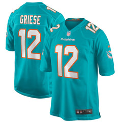 Bob Griese Miami Dolphins Game Retired Player Jersey - Aqua Jerseys