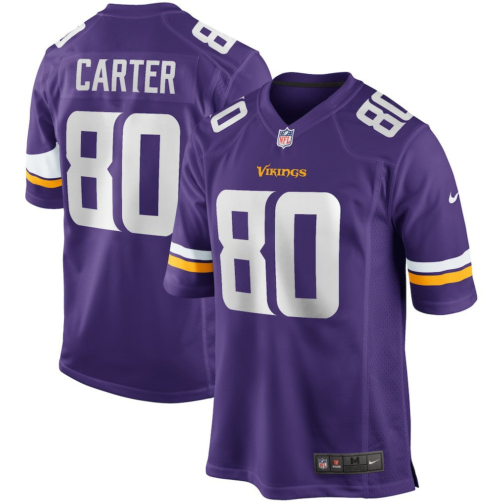 Cris Carter Minnesota Vikings Game Retired Player Jersey - Purple Jerseys