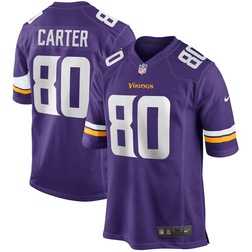 Cris Carter Minnesota Vikings Game Retired Player Jersey - Purple Jerseys