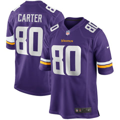 Cris Carter Minnesota Vikings Game Retired Player Jersey - Purple Jerseys