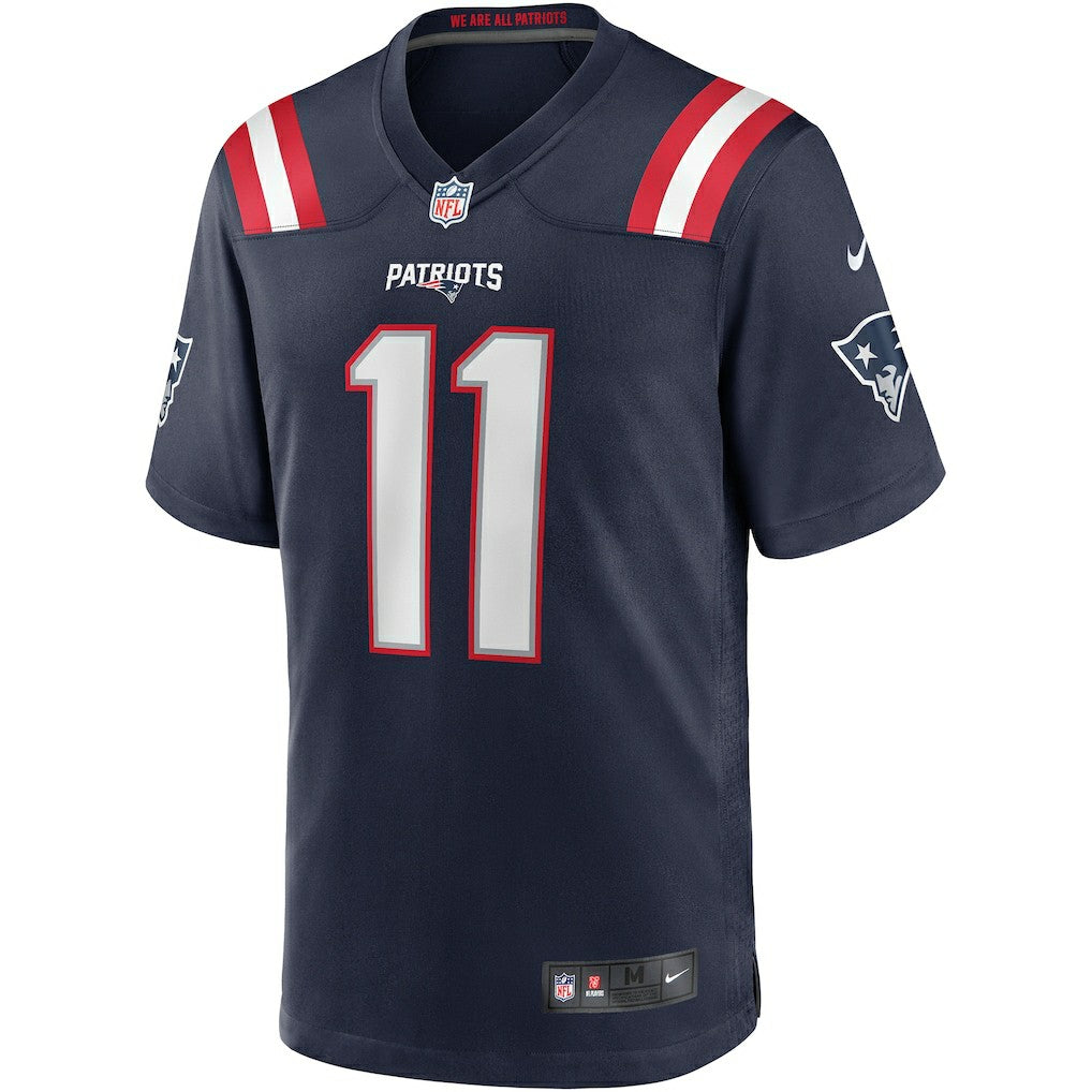 Drew Bledsoe New England Patriots Game Retired Player Jersey - Navy Jerseys
