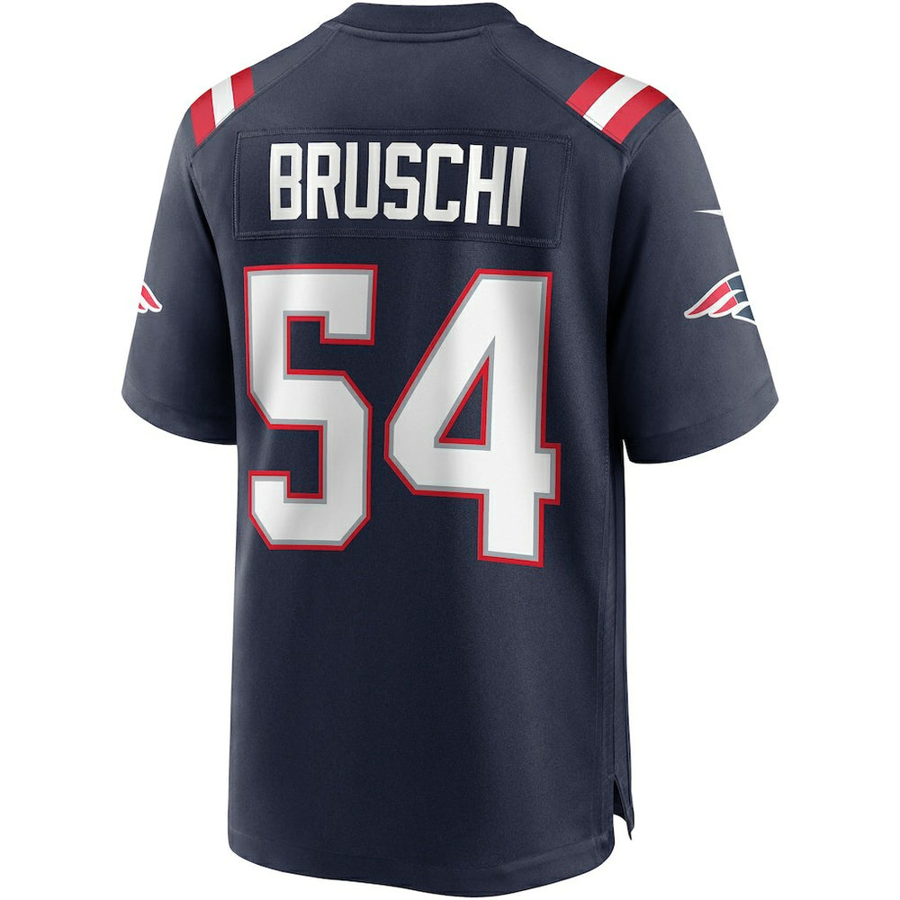 Tedy Bruschi New England Patriots Game Retired Player Jersey - Navy Jerseys