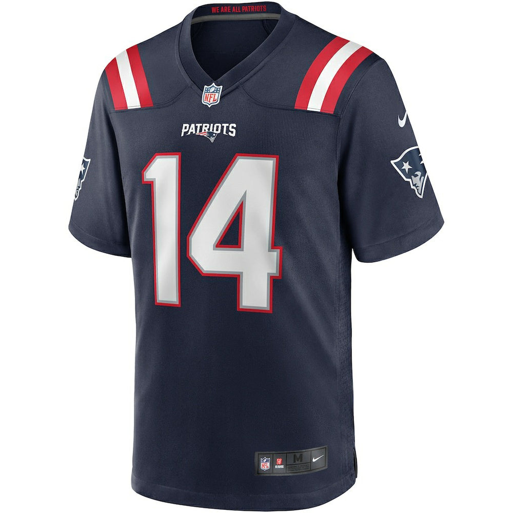 Steve Grogan New England Patriots Game Retired Player Jersey - Navy Jerseys