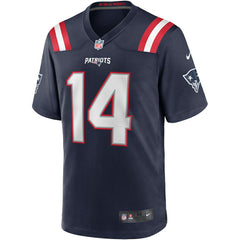 Steve Grogan New England Patriots Game Retired Player Jersey - Navy Jerseys