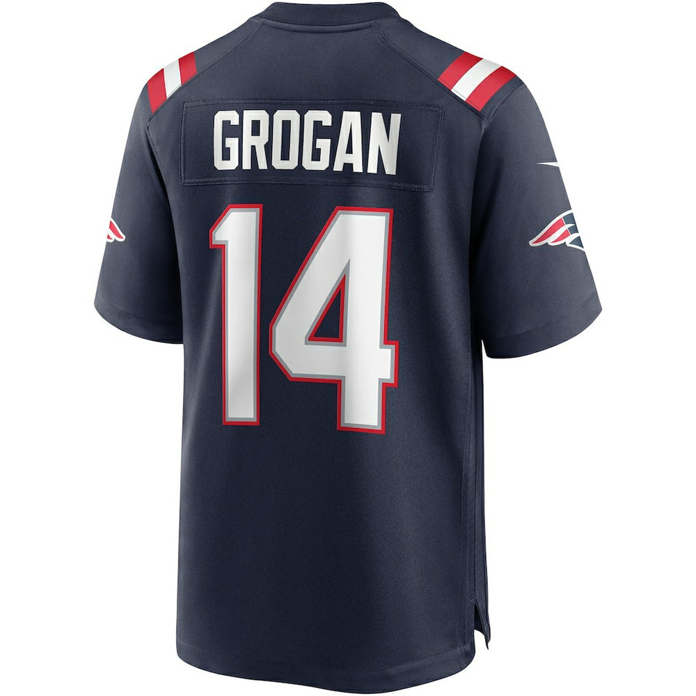 Steve Grogan New England Patriots Game Retired Player Jersey - Navy Jerseys