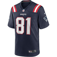 Randy Moss New England Patriots Game Retired Player Jersey - Navy Jerseys