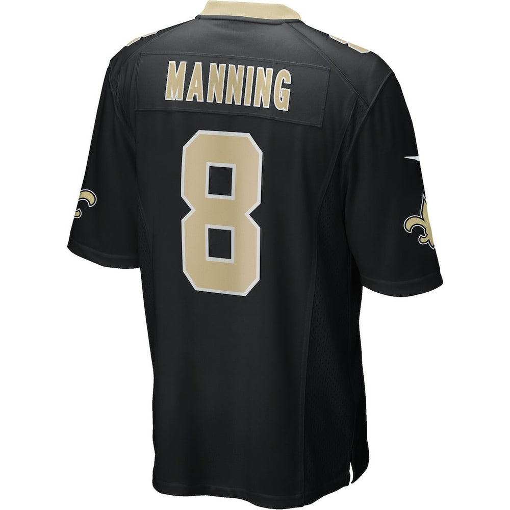 Archie Manning New Orleans Saints Game Retired Player Jersey - Black Jerseys