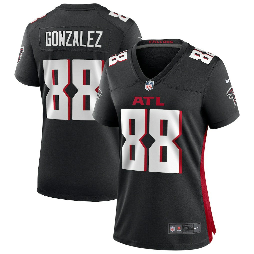 Tony Gonzalez Atlanta Falcons Women's Game Retired Player Jersey - Black Jerseys