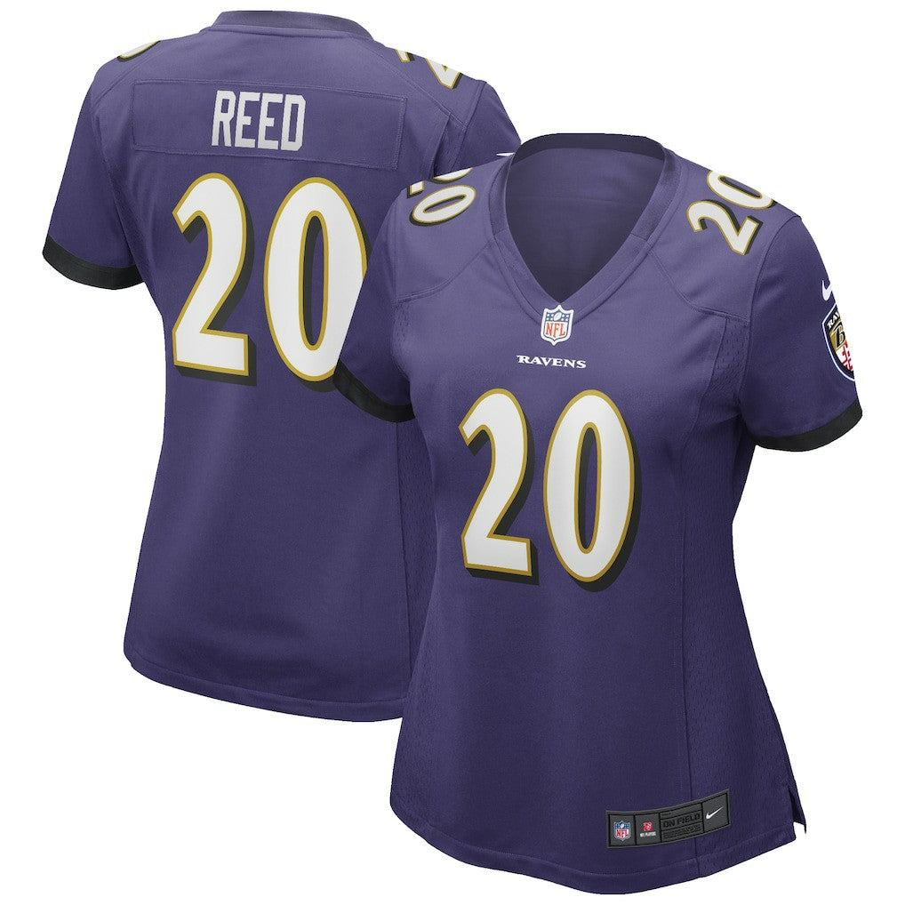 Ed Reed Baltimore Ravens Women's Game Retired Player Jersey - Purple Jerseys
