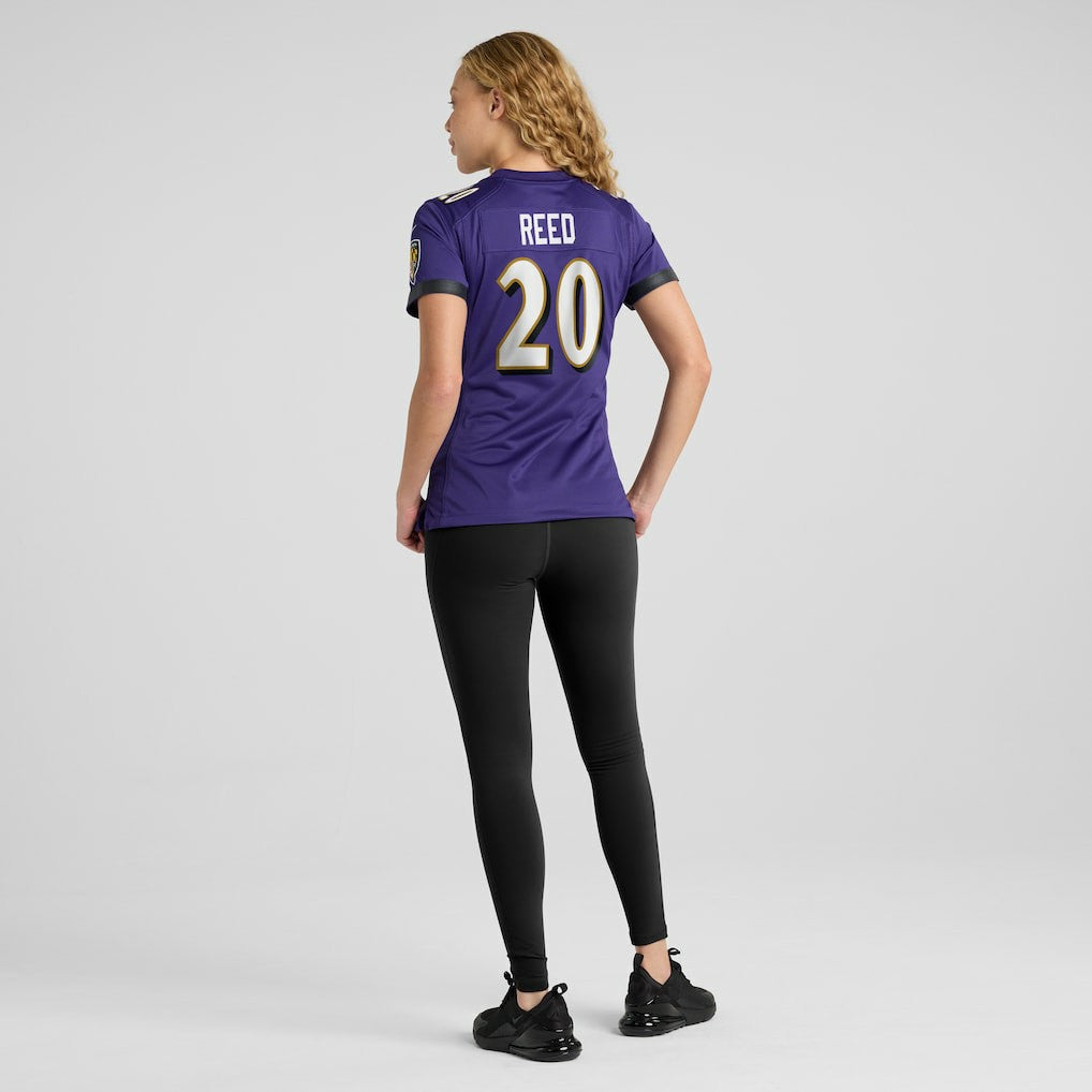 Ed Reed Baltimore Ravens Women's Game Retired Player Jersey - Purple Jerseys