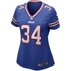 Thurman Thomas Buffalo Bills Women's Game Retired Player Jersey - Royal Jerseys