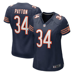 Walter Payton Chicago Bears Women's Game Retired Player Jersey - Navy Jerseys