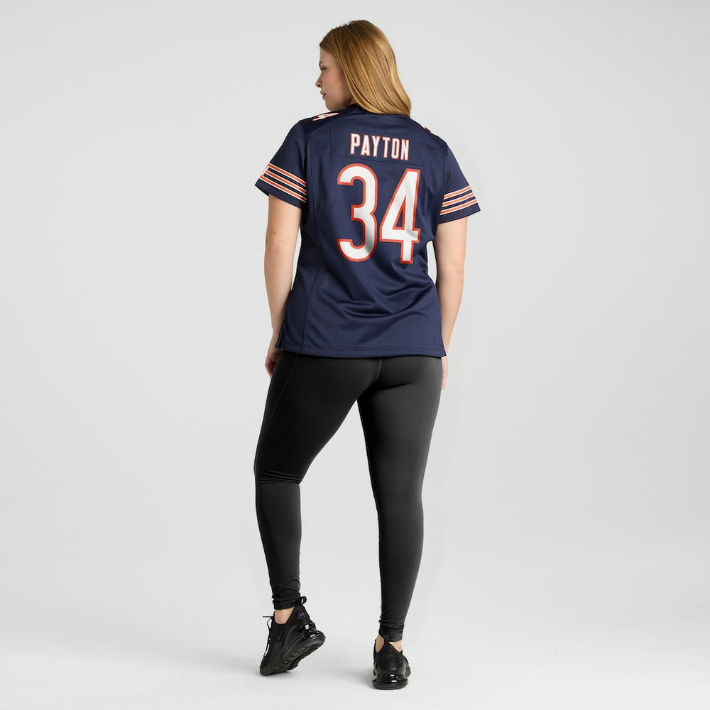 Walter Payton Chicago Bears Women's Game Retired Player Jersey - Navy Jerseys