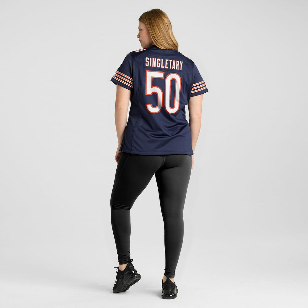 Mike Singletary Chicago Bears Women's Game Retired Player Jersey - Navy Jerseys