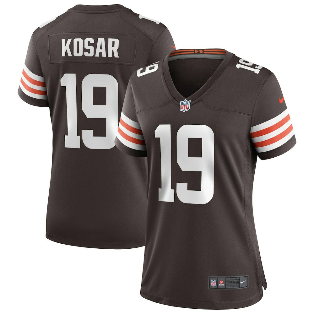 Bernie Kosar Cleveland Browns Women's Game Retired Player Jersey - Brown Jerseys