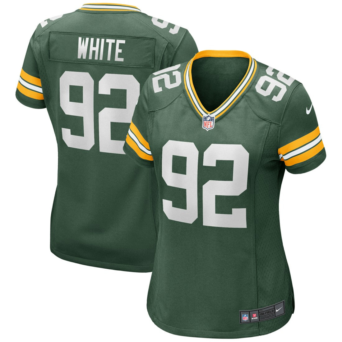 Reggie White Green Bay Packers Women's Game Retired Player Jersey - Green Jerseys