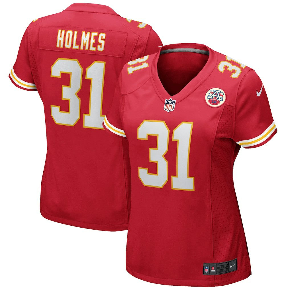 Priest Holmes Kansas City Chiefs Women's Game Retired Player Jersey - Red Jerseys