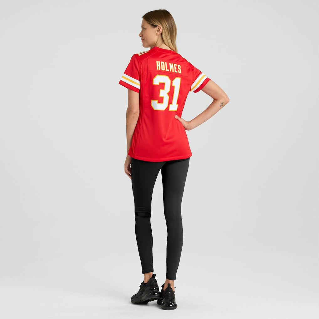 Priest Holmes Kansas City Chiefs Women's Game Retired Player Jersey - Red Jerseys