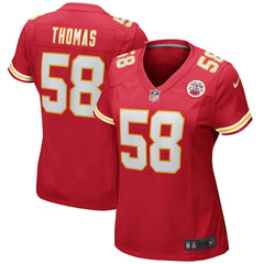 Derrick Thomas Kansas City Chiefs Women's Game Retired Player Jersey - Red Jerseys