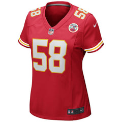 Derrick Thomas Kansas City Chiefs Women's Game Retired Player Jersey - Red Jerseys