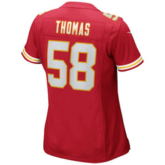 Derrick Thomas Kansas City Chiefs Women's Game Retired Player Jersey - Red Jerseys