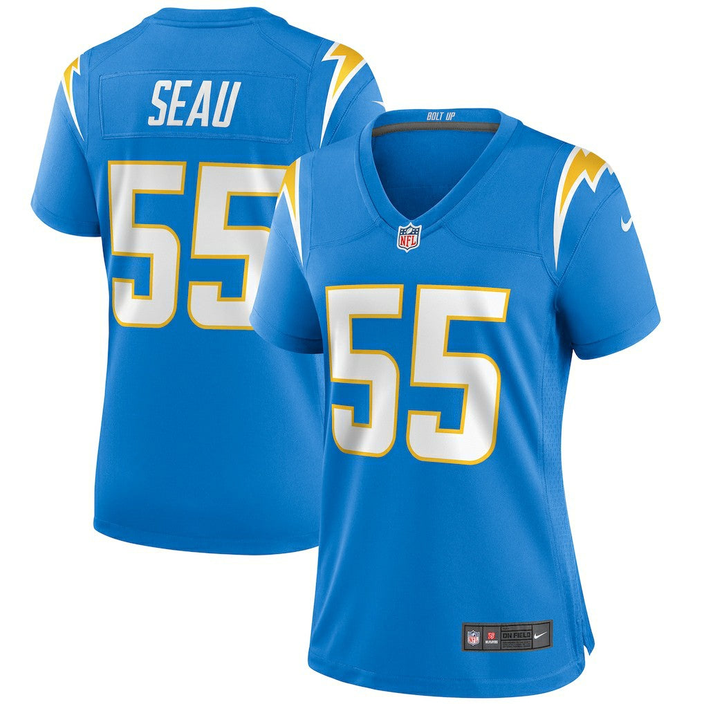 Junior Seau Los Angeles Chargers Women's Game Retired Player Jersey - Powder Blue Jerseys