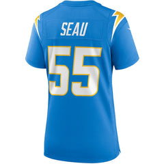 Junior Seau Los Angeles Chargers Women's Game Retired Player Jersey - Powder Blue Jerseys