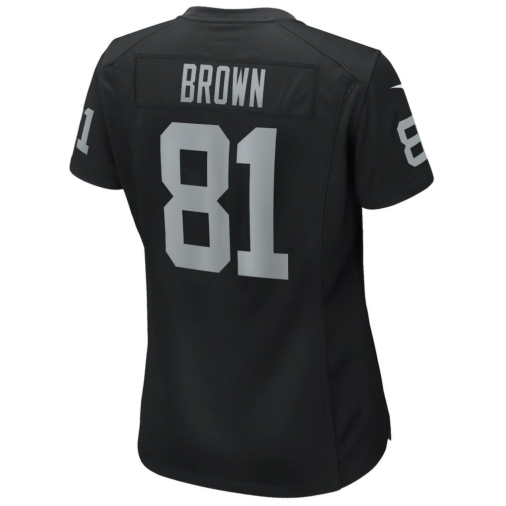 Tim Brown Las Vegas Raiders Women's Game Retired Player Jersey - Black Jerseys