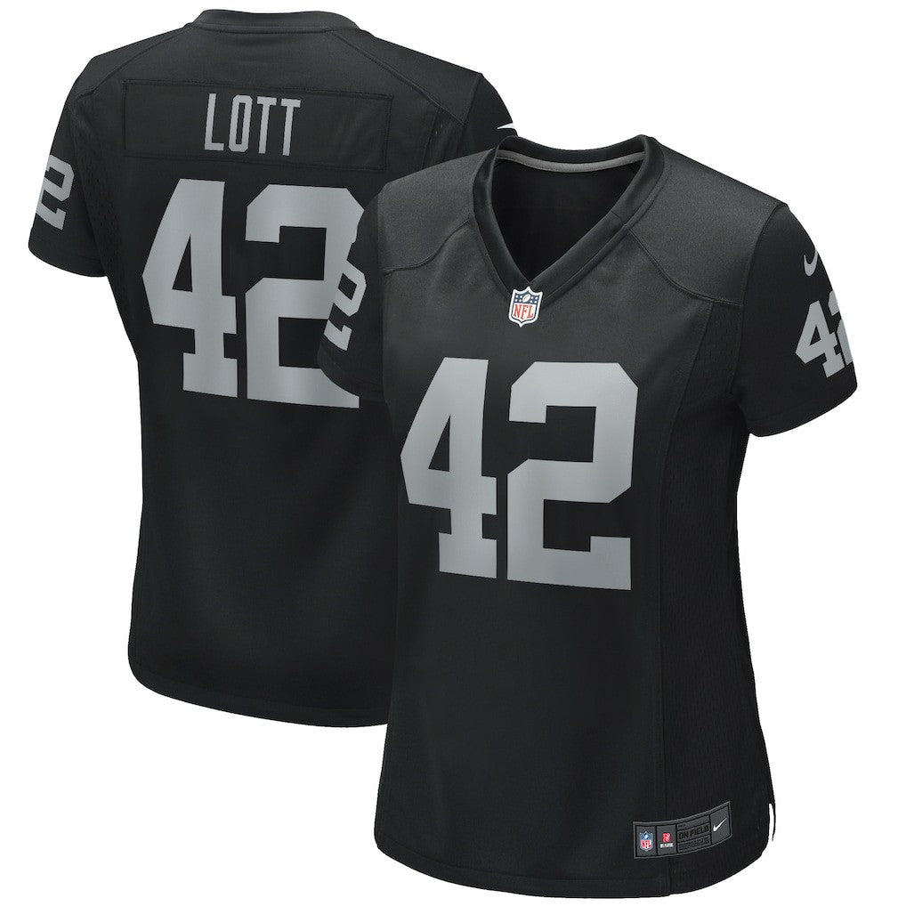 Ronnie Lott Las Vegas Raiders Women's Game Retired Player Jersey - Black Jerseys