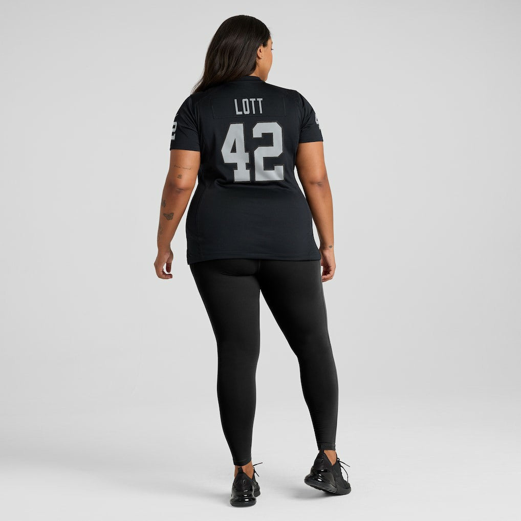 Ronnie Lott Las Vegas Raiders Women's Game Retired Player Jersey - Black Jerseys