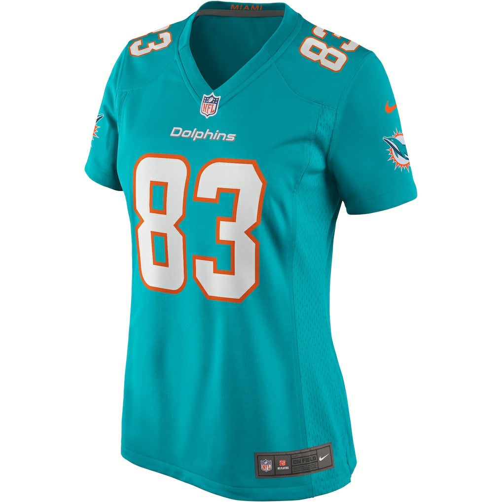 Mark Clayton Miami Dolphins Women's Game Retired Player Jersey - Aqua Jerseys