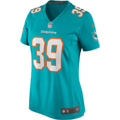 Larry Csonka Miami Dolphins Women's Game Retired Player Jersey - Aqua Jerseys