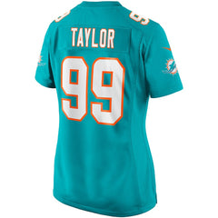 Jason Taylor Miami Dolphins Women's Game Retired Player Jersey - Aqua Jerseys