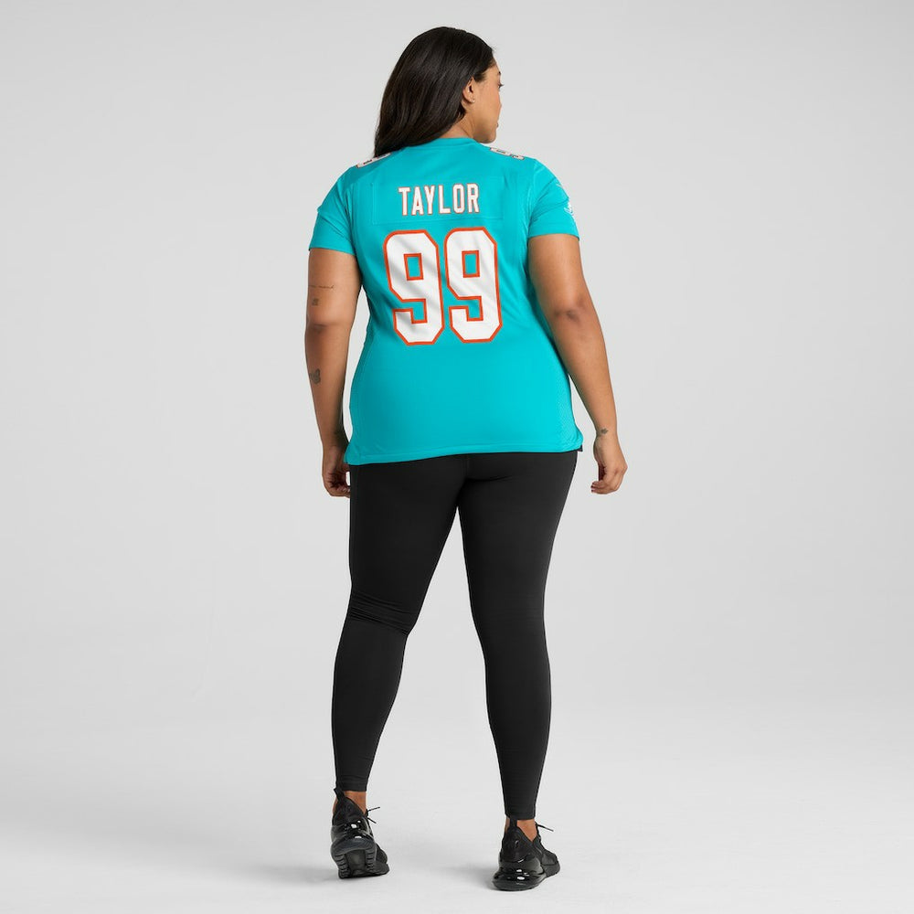 Jason Taylor Miami Dolphins Women's Game Retired Player Jersey - Aqua Jerseys