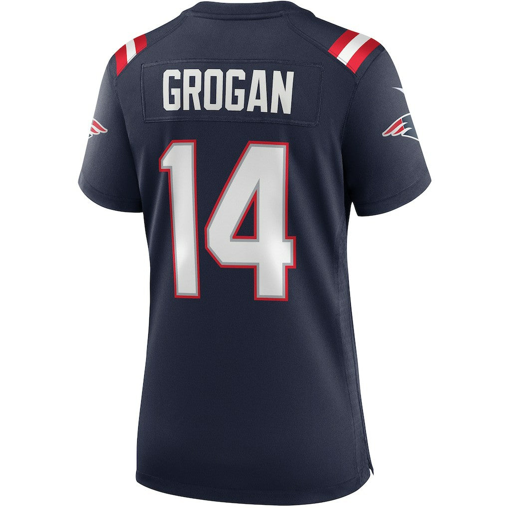 Steve Grogan New England Patriots Women's Game Retired Player Jersey - Navy Jerseys