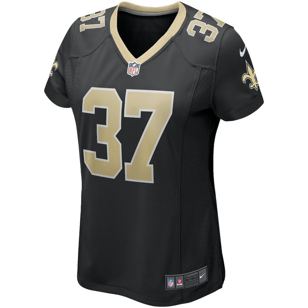 Steve Gleason New Orleans Saints Women's Game Retired Player Jersey - Black Jerseys