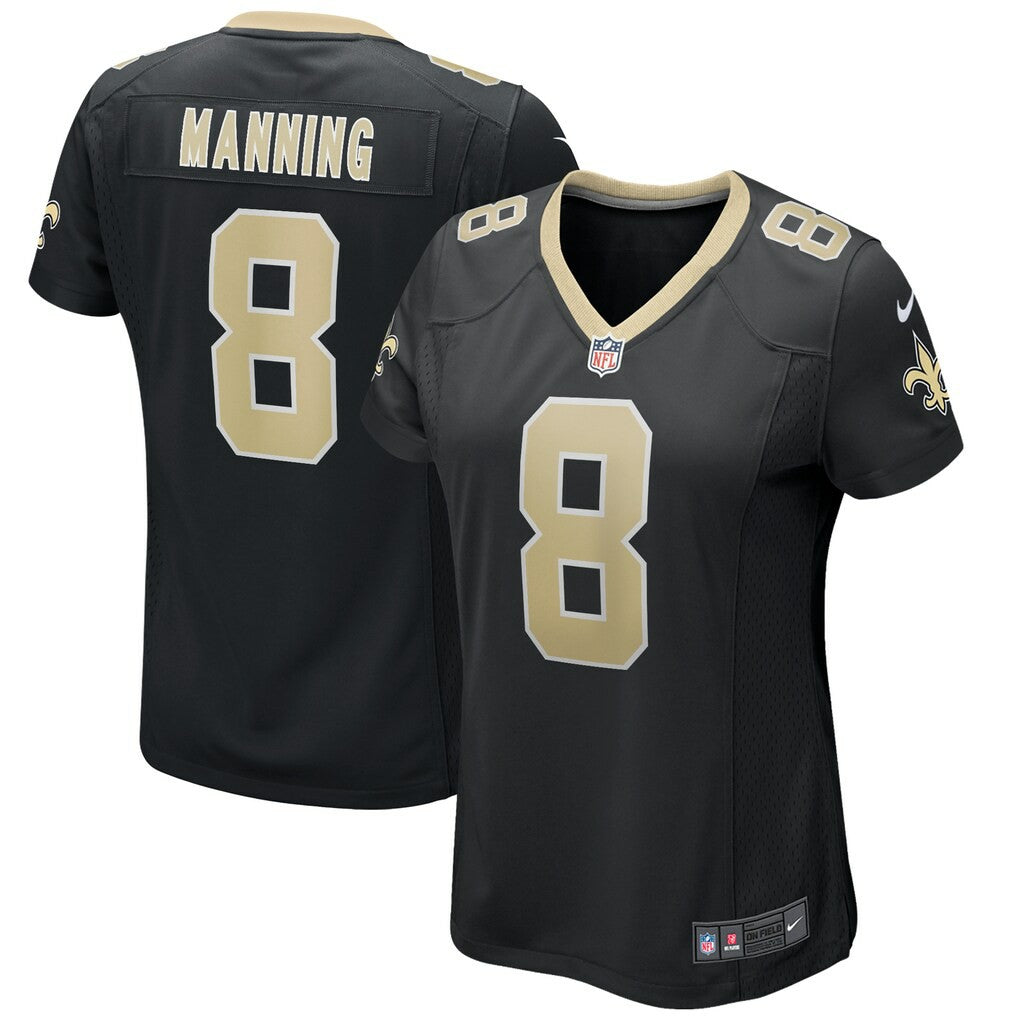 Archie Manning New Orleans Saints Women's Game Retired Player Jersey - Black Jerseys