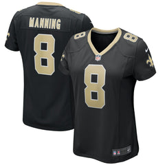Archie Manning New Orleans Saints Women's Game Retired Player Jersey - Black Jerseys